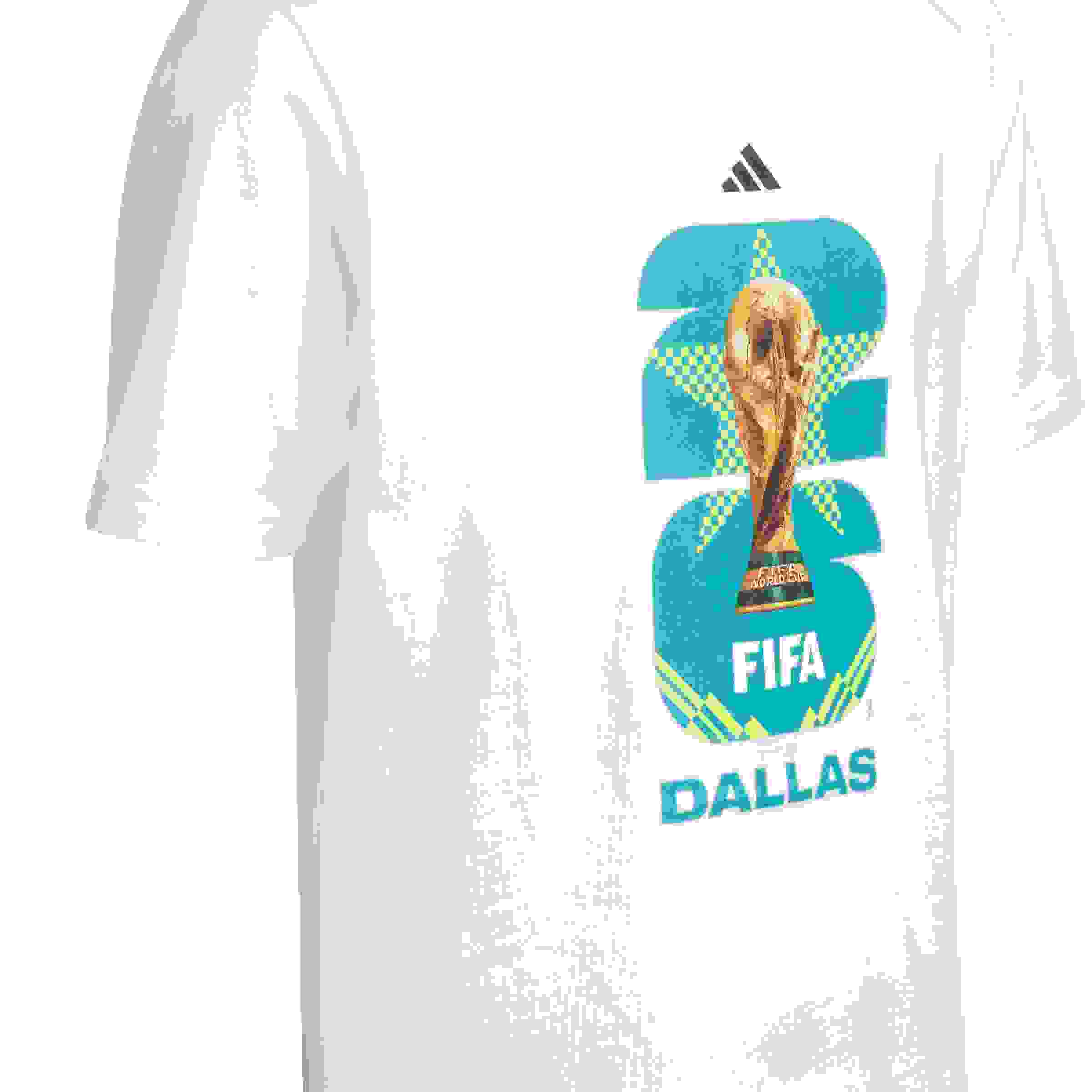 adidas FIFA World Cup 26 Host City Dallas Big Kids' White Graphic T-Shirt